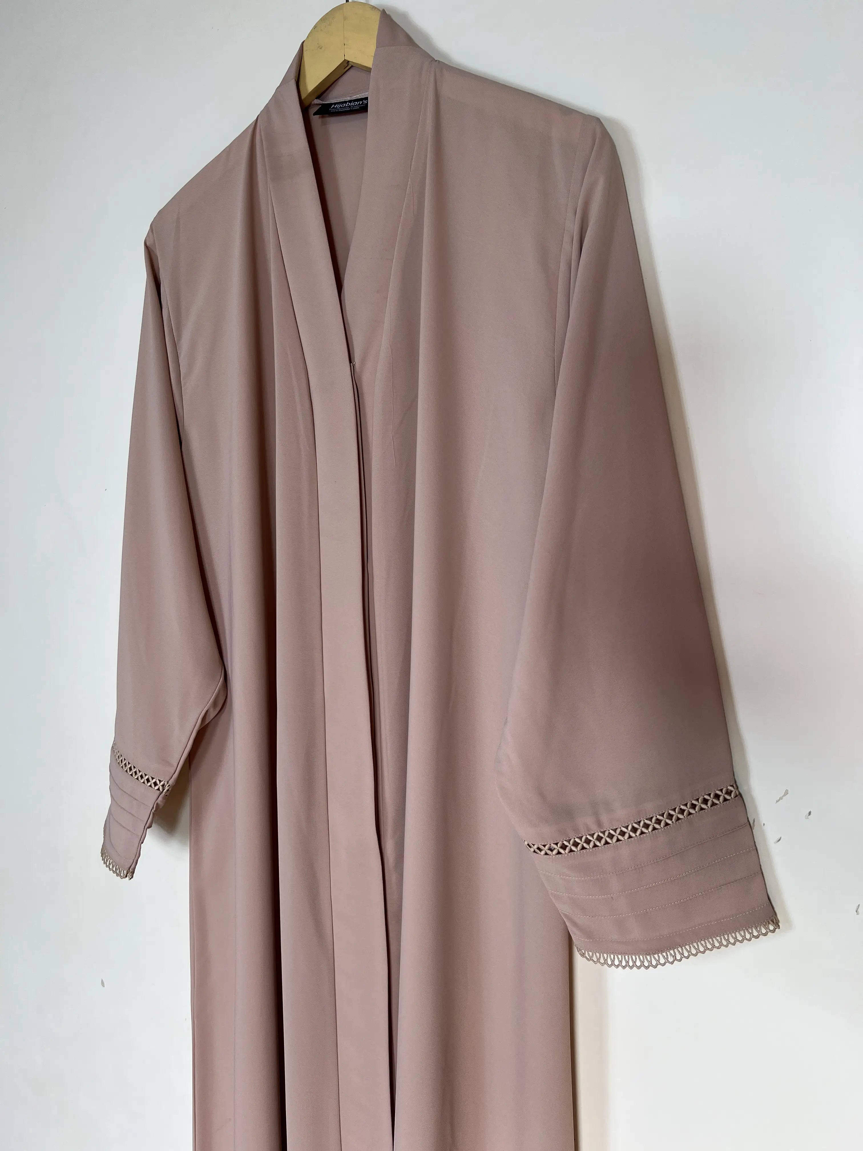 Rose Nude - Noor Lace Abaya HJ1439