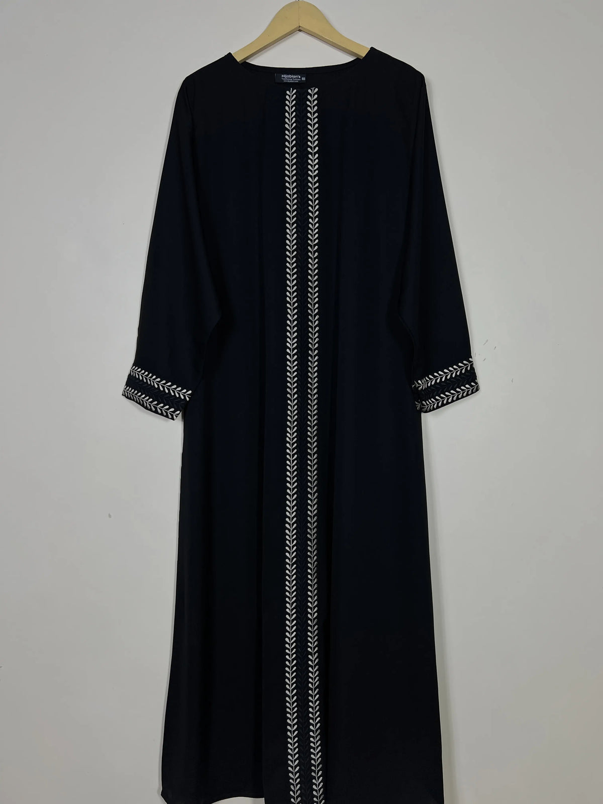 Black  - Panel Embroidery Abaya HJ1447 Main image