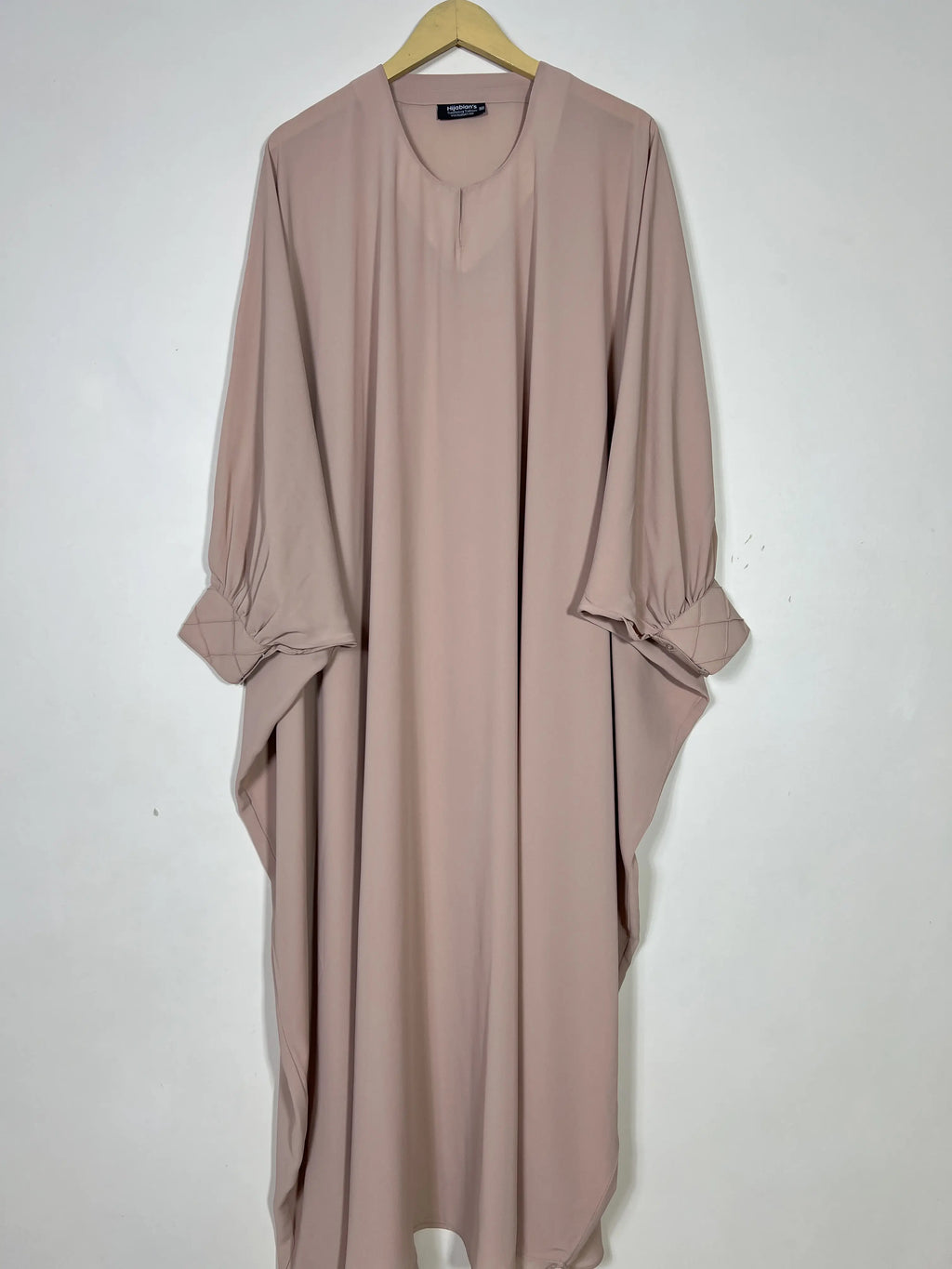 Dusty Mauve - Pintux Cuff Butterfly Abaya HJ1451