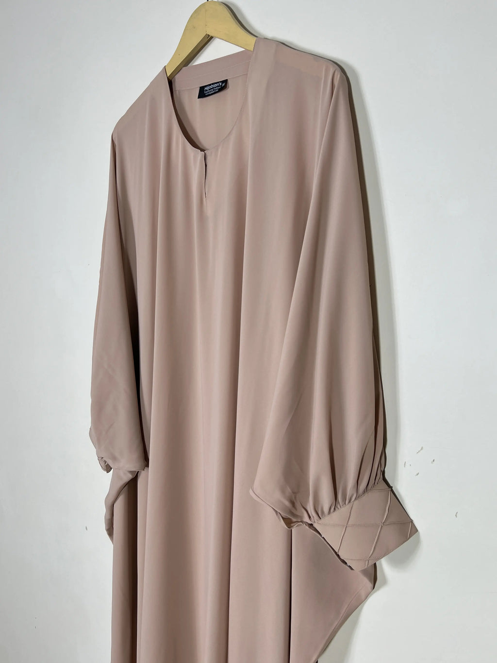 Dusty Mauve - Pintux Cuff Butterfly Abaya HJ1451