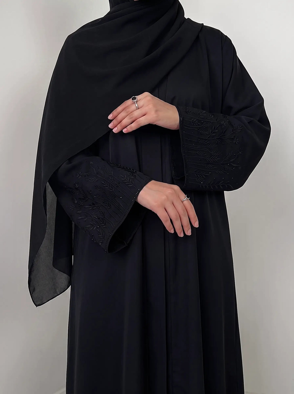 Black - Selena Abaya HJ1702 Main image