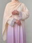 Blush Rose - Elara Open Abaya HJ1638