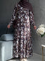 Mocha Brown - Arabic Lawn Abaya HJ1682