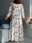 Ivory White - Arabic Lawn Abaya HJ1617