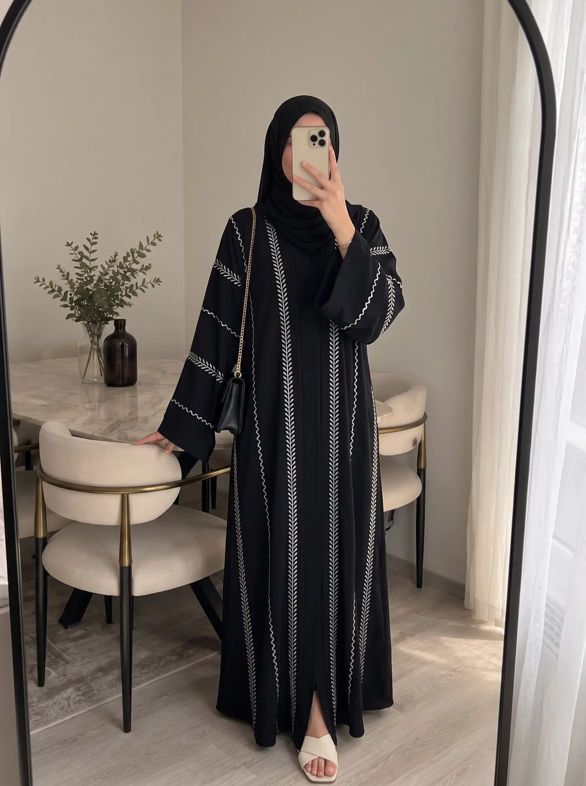 Black - Cannes Abaya HJ1705 Main image