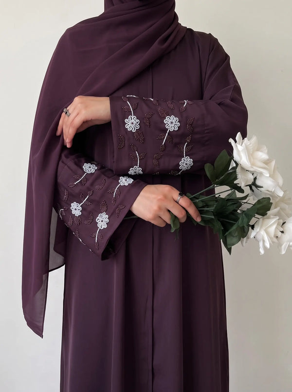 Mulberry - Ravina Handwork Abaya HJ1540
