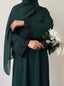 Bottle Green - Amara Luxe Abaya HJ1573