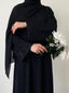 Black - Amara Luxe Abaya HJ1398