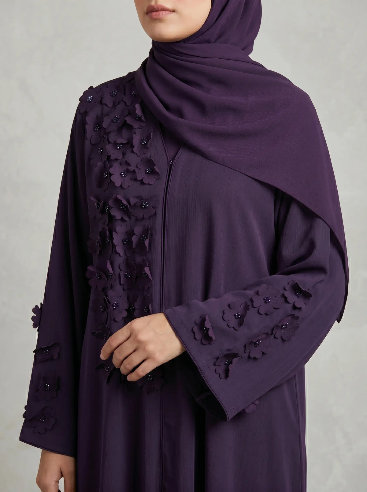 PURPLE - REGAL ABAYA HJ1592 Main image