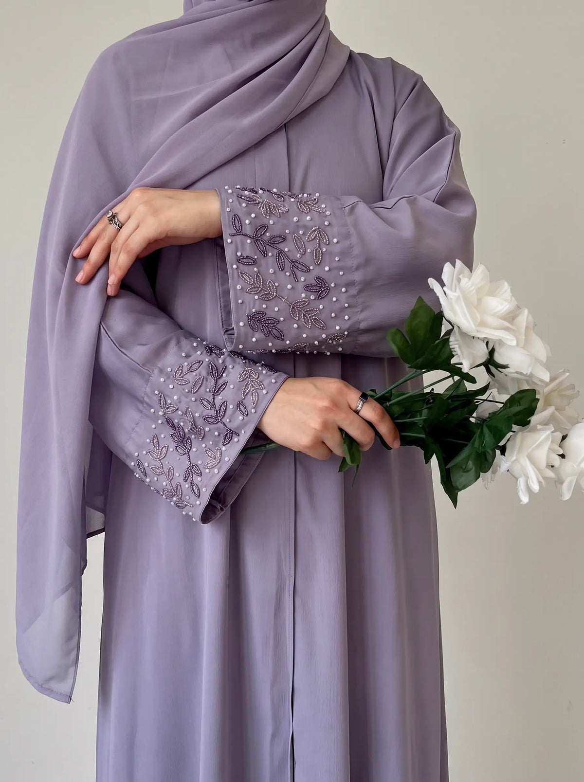 Lavender  - Majesty of Handwork Abaya HJ1699 Main image