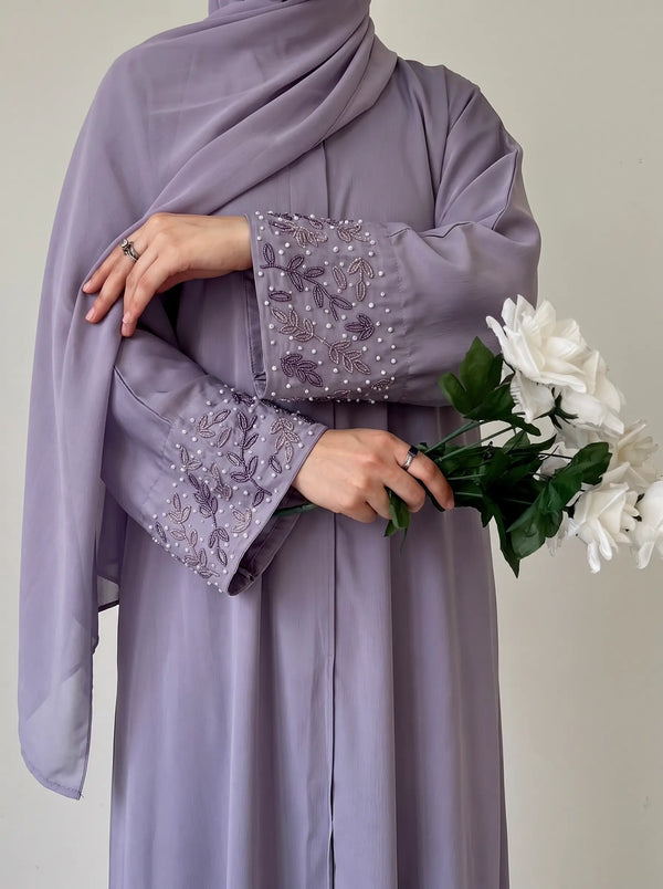 Lavender  - Majesty of Handwork Abaya HJ1699