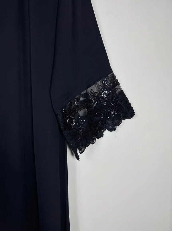 Black - Luxe Noir Abaya HJ1680