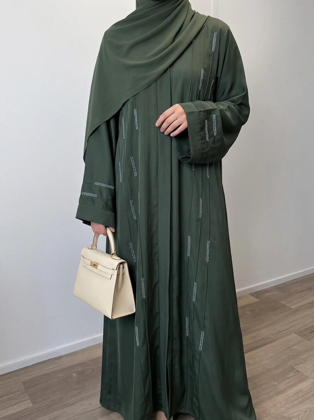 Olive Green - Yasmin Abaya HJ1697 Main image
