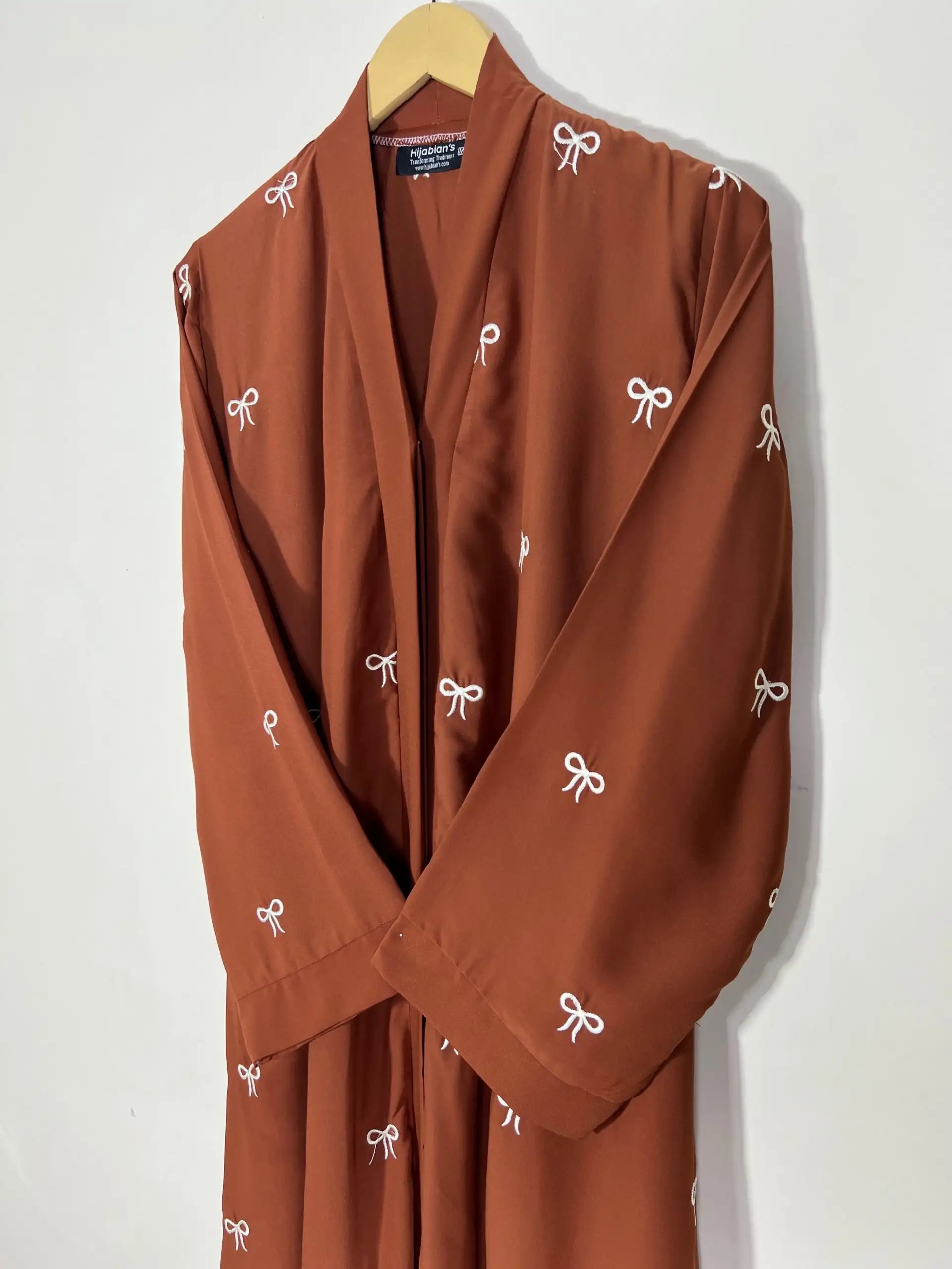 Rust - Classic Bow Abaya HJ1163 Secondary image