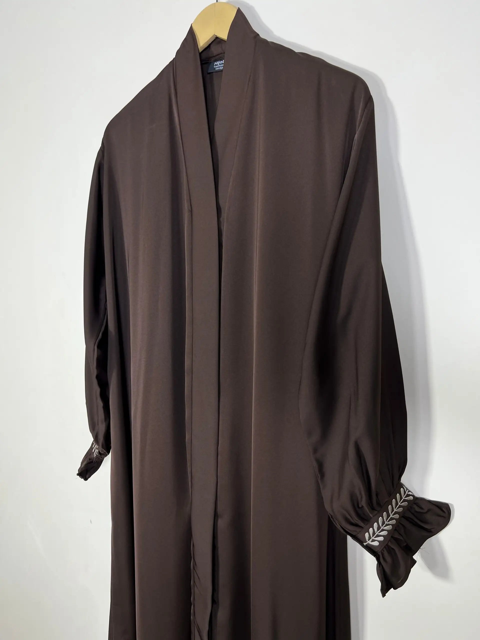 Brown - Frill & Flourish Abaya HJ1170