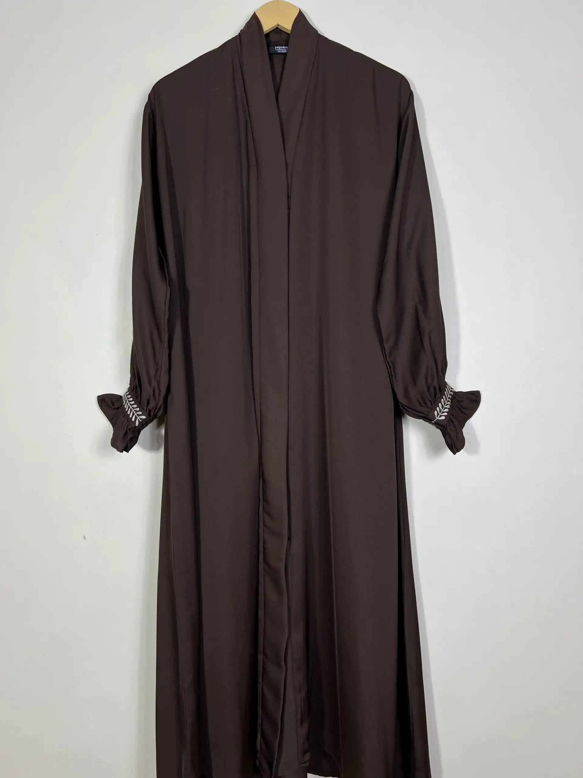 Brown - Frill & Flourish Abaya HJ1170