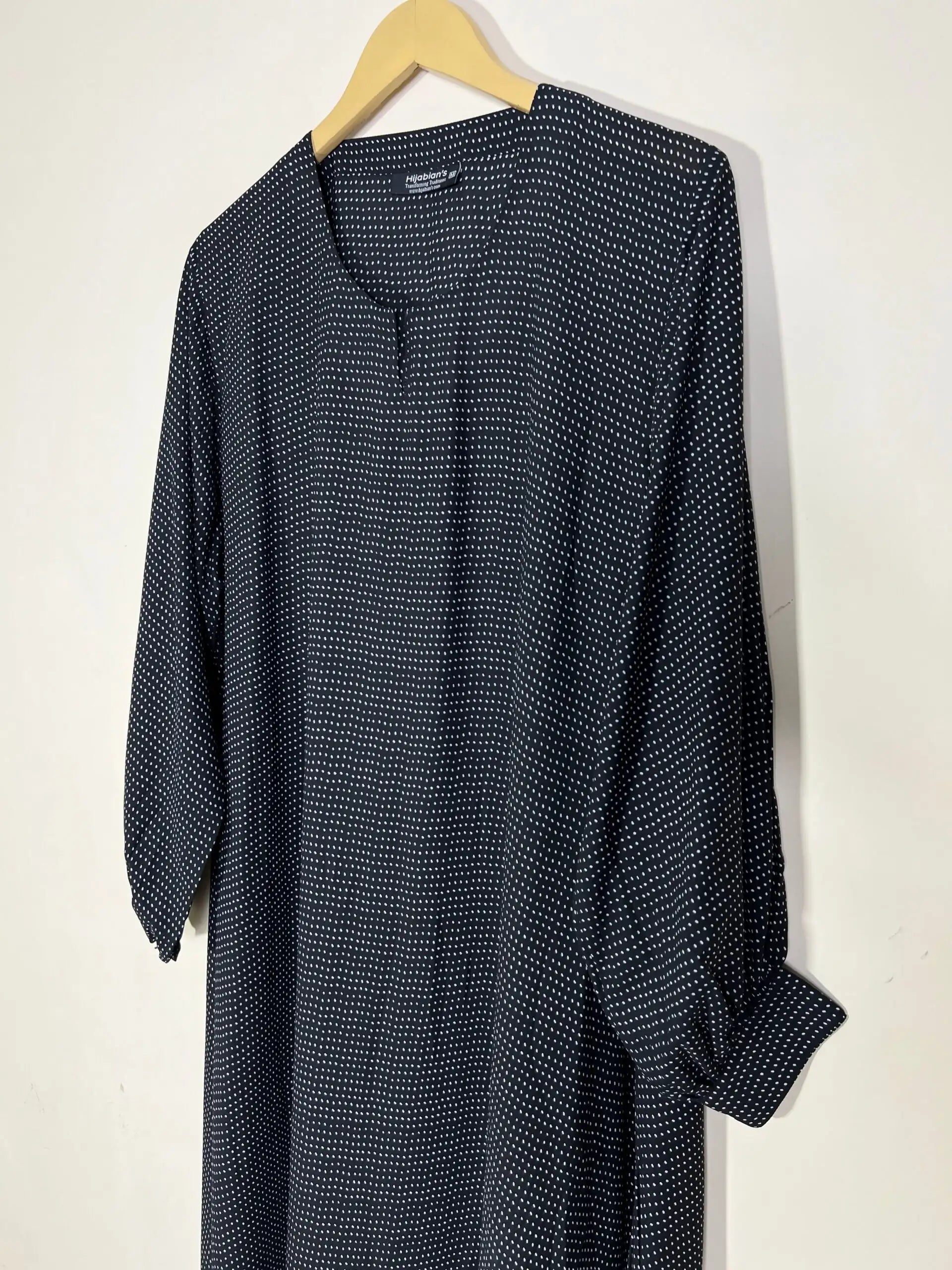 Black - Printed Maxi Abaya HJ1250