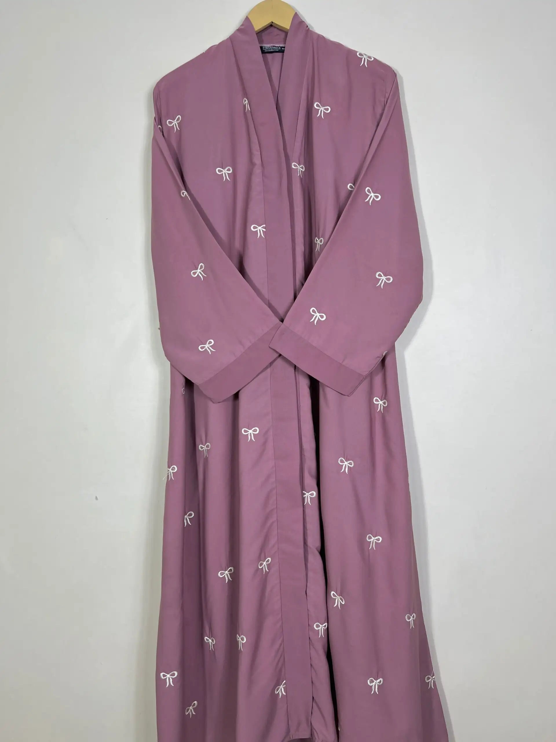 Taffy Pink - Classic Bow Abaya HJ1164