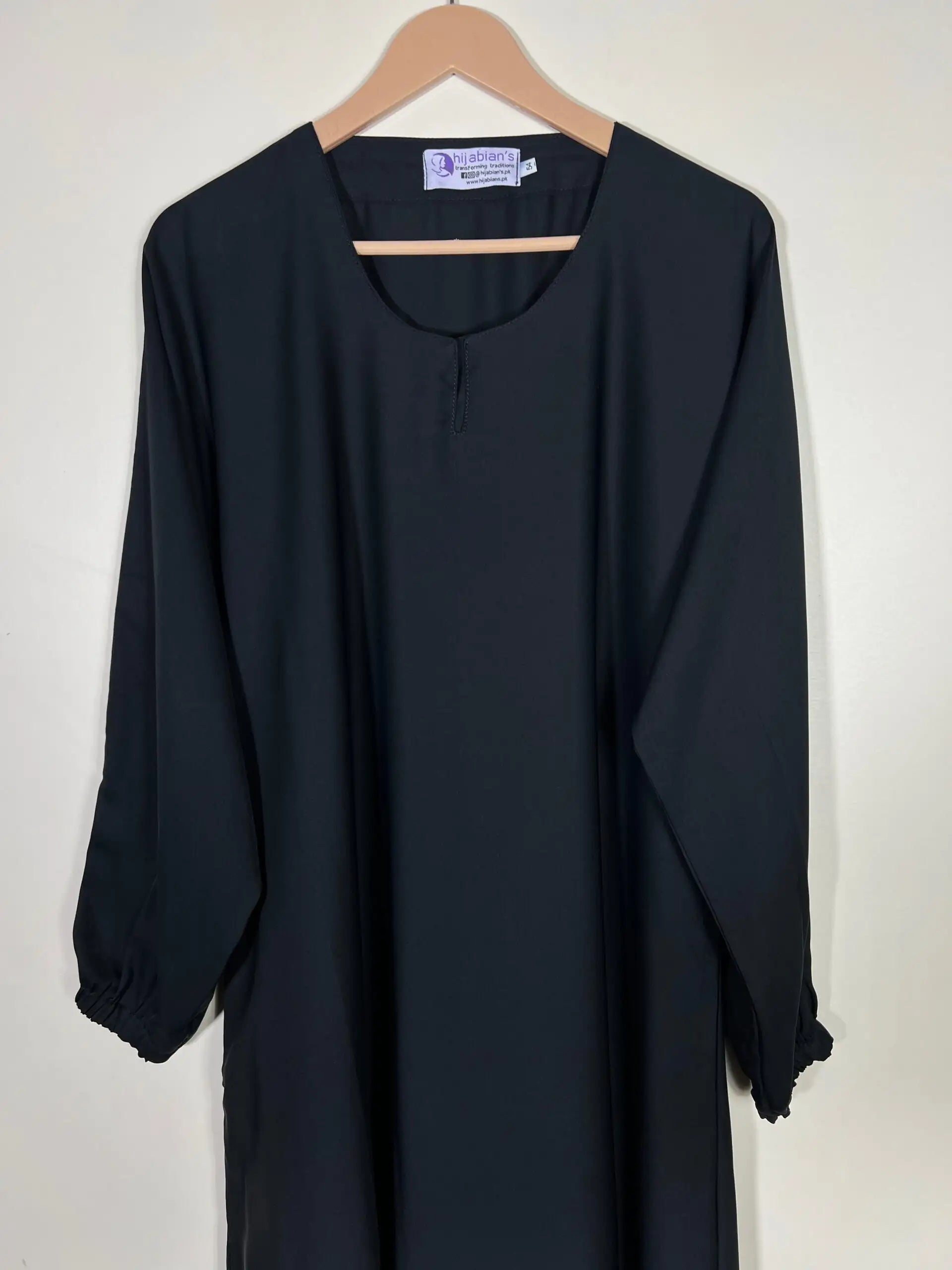 Black - Classic Maxi Abaya HJ0323 Secondary image