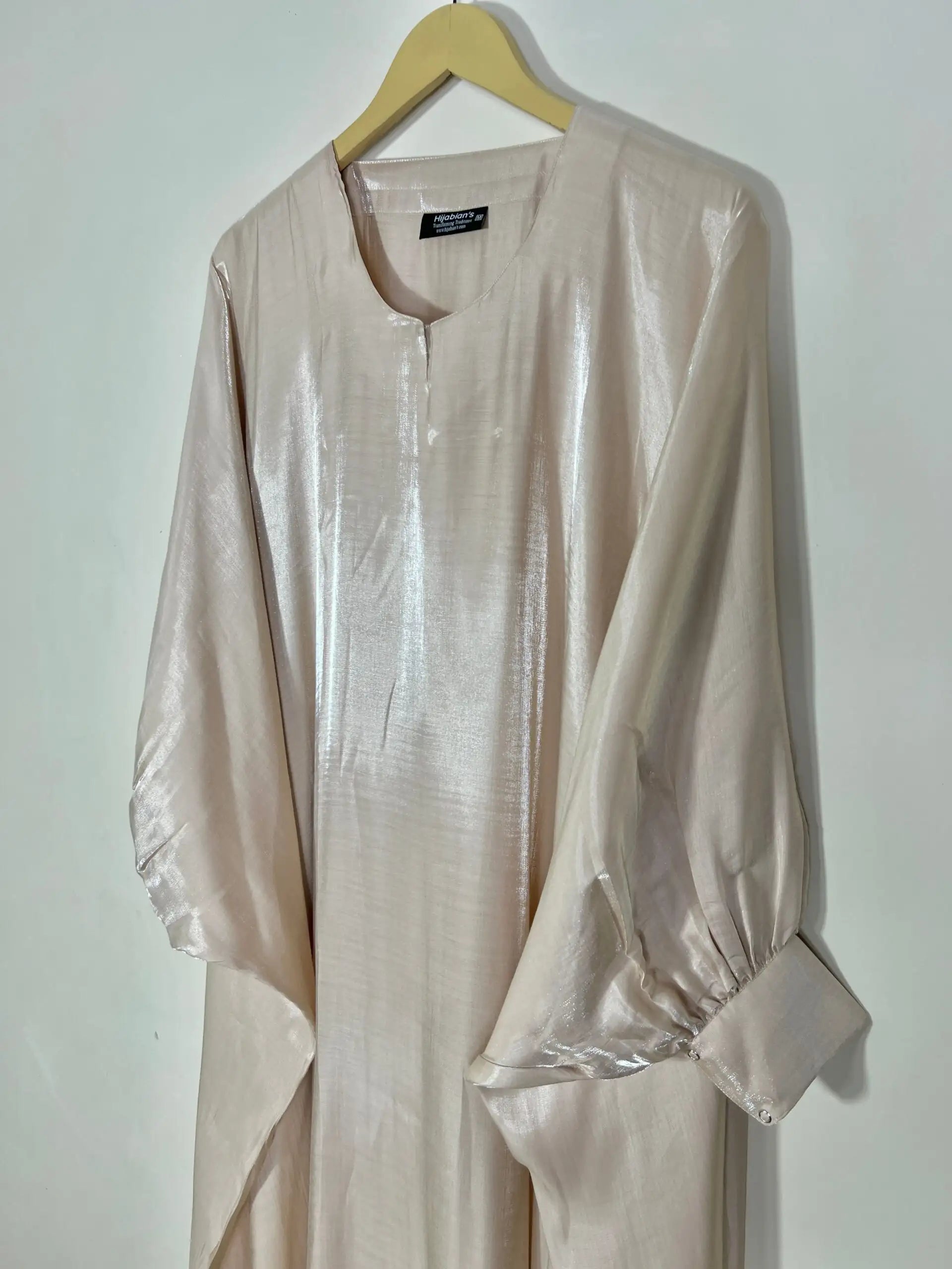Beige - Nourah Abaya HJ1353 Secondary image