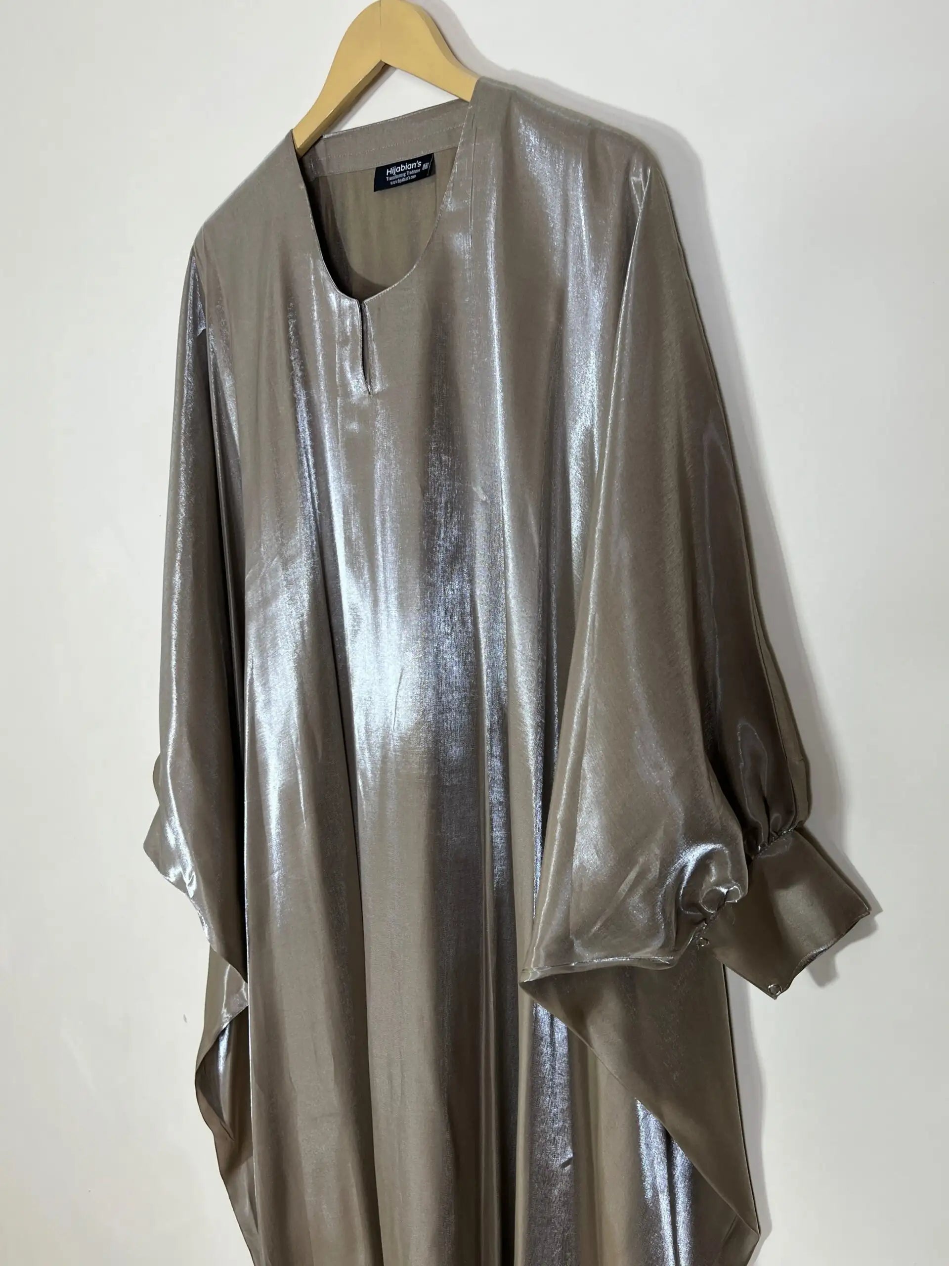 Metallic Taupe - Nourah Abaya HJ1228 Secondary image