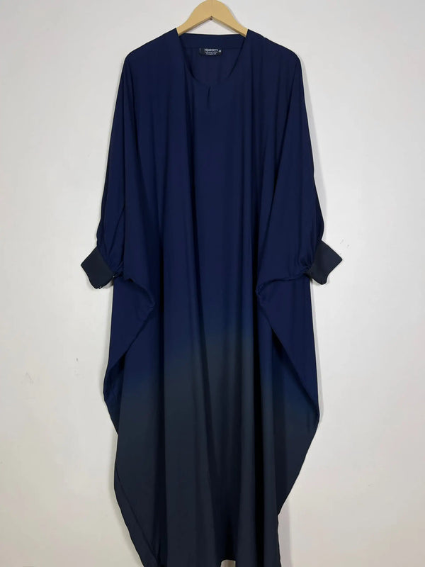 Midnight Blue - Dual Tone Butterfly Style Abaya HJ1262