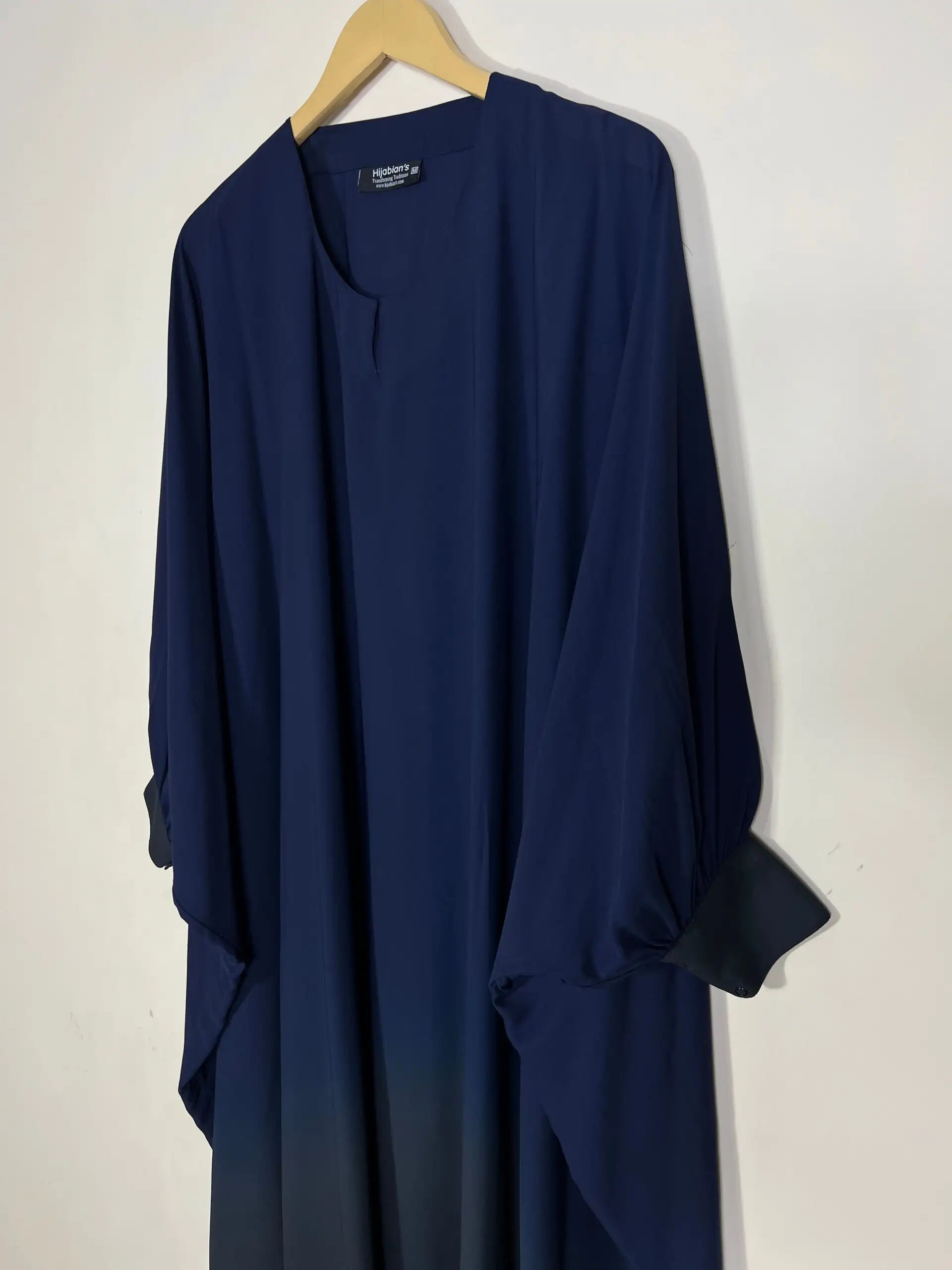 Midnight Blue - Dual Tone Butterfly Style Abaya HJ1262 Secondary image