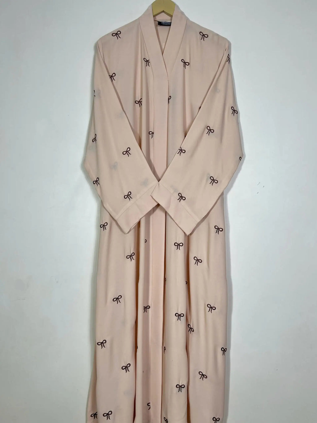 Apricot - Classic Bow Abaya HJ1270