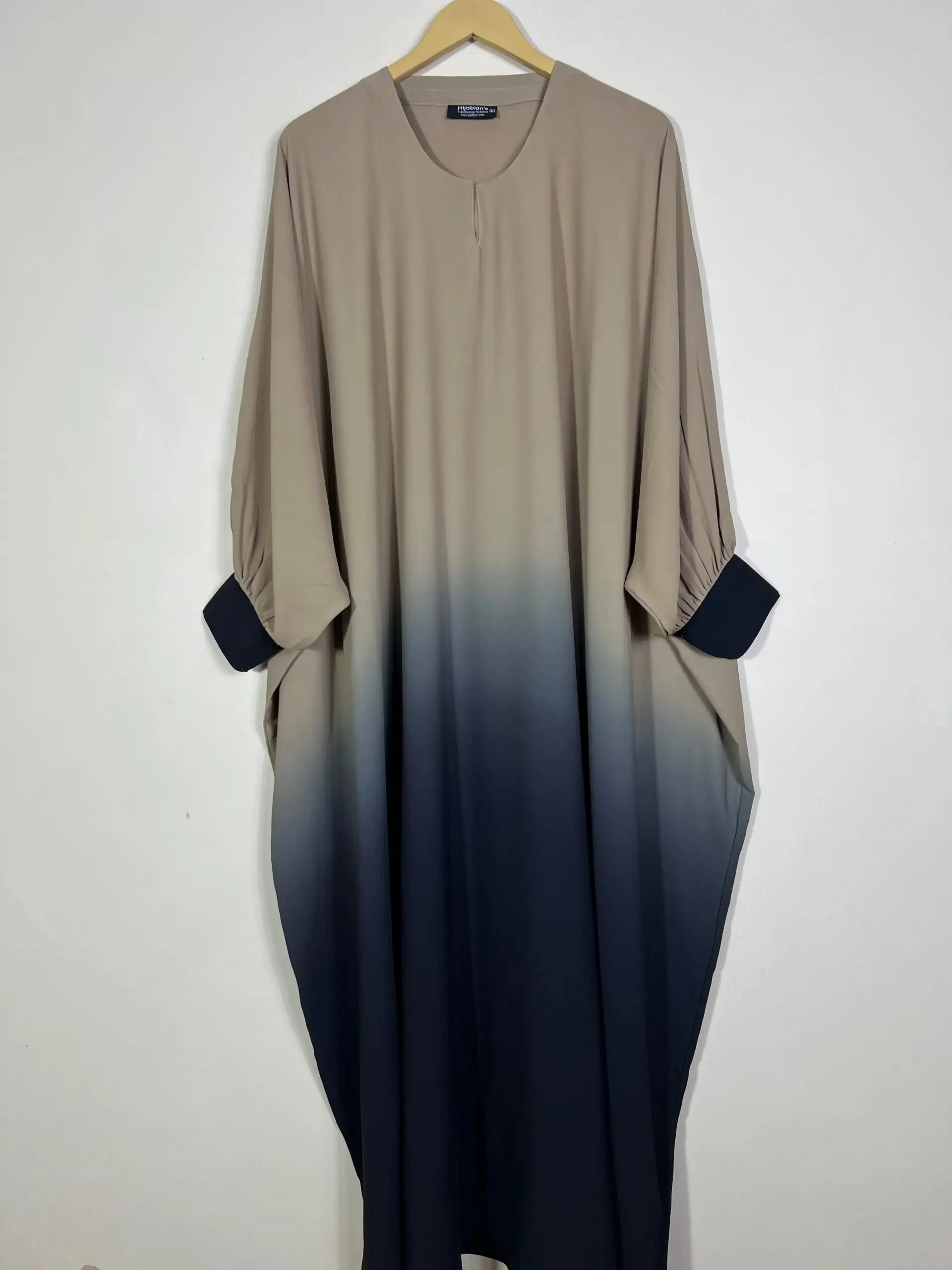 Camel - Dual Tone Butterfly Style Abaya HJ1187
