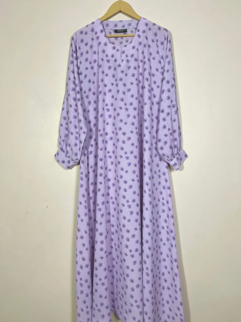 Lilac - Floral Maxi Abaya HJ1196