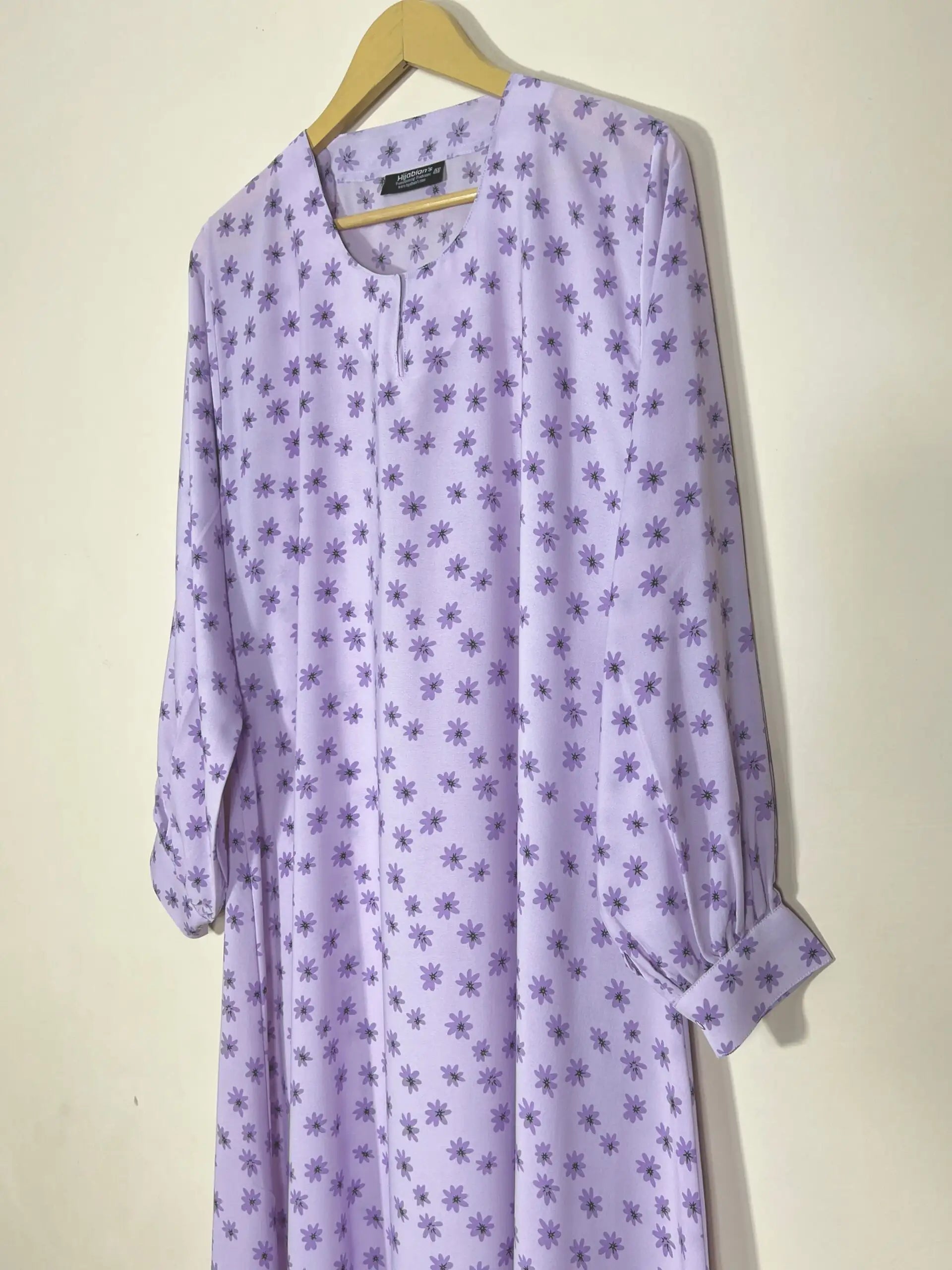 Lilac - Floral Maxi Abaya HJ1196