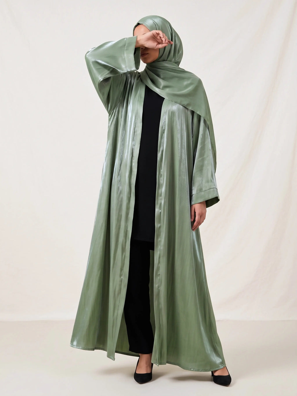 Olive Green - Hoor Silk Upper HJ1675