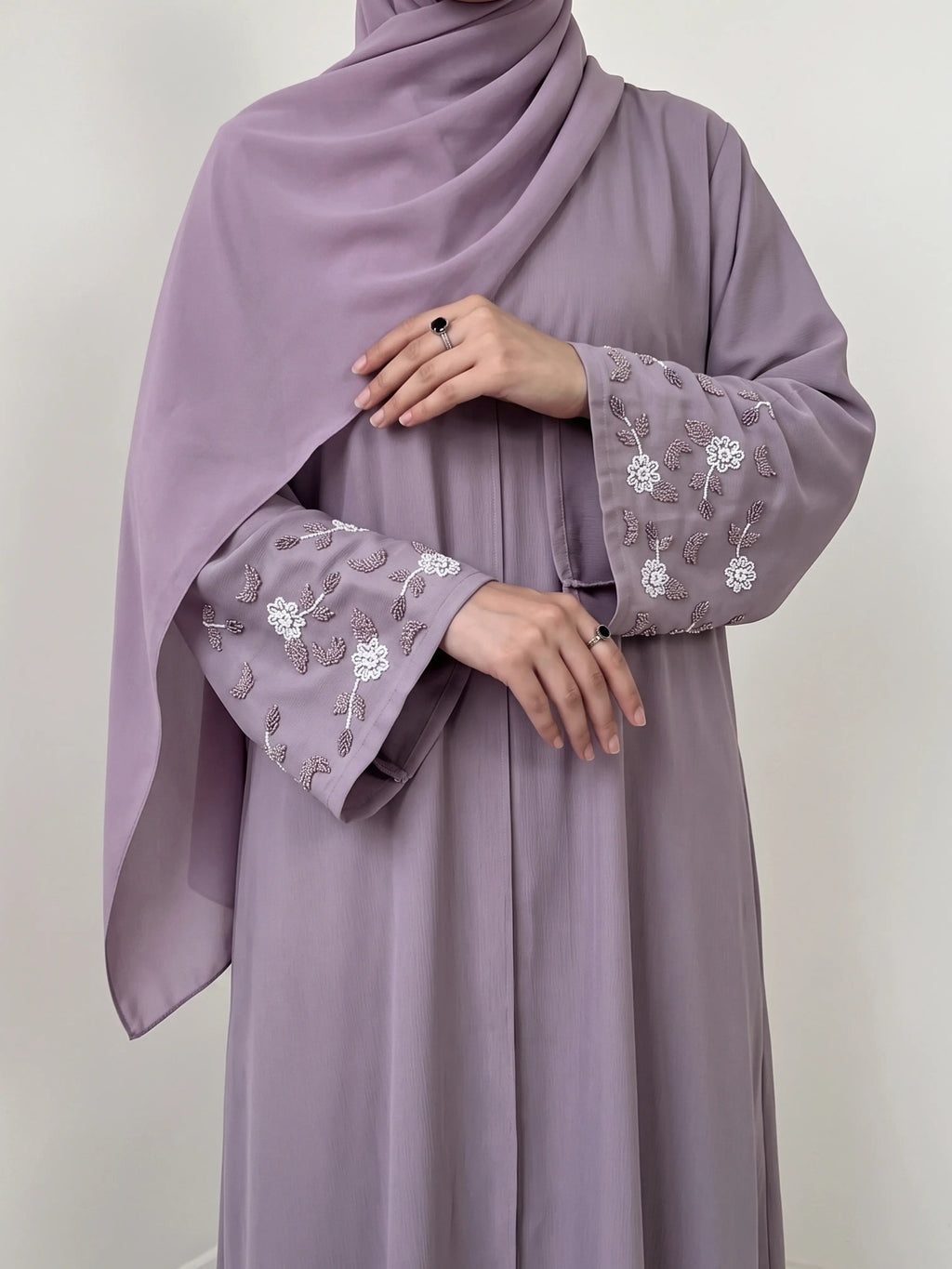 Lavender - Ravina Handwork Abaya HJ1402