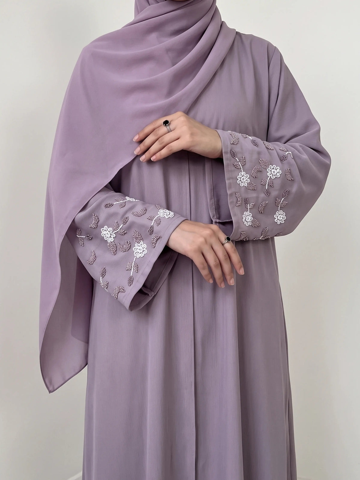 Lavender - Ravina Handwork Abaya HJ1402 Main image