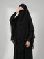 Black - Two Layer Khimar Set