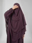Deep Mauve - Two Layer Khimar Set