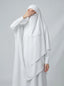 White - Two Layer Khimar Set