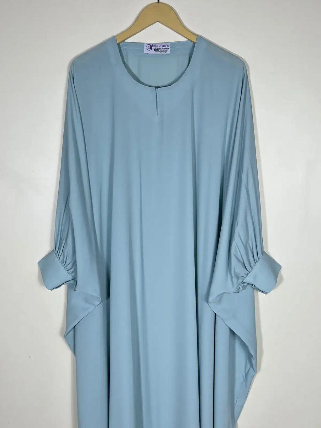 Light Turquoise - Butterfly Style Abaya HJ0438