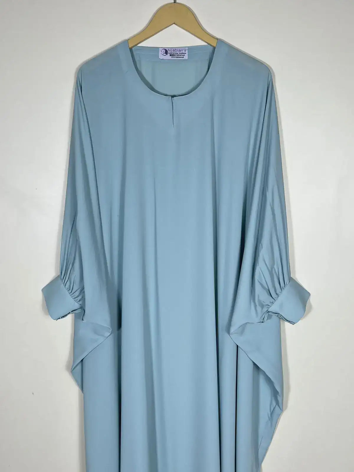 Light Turquoise - Butterfly Style Abaya HJ0438