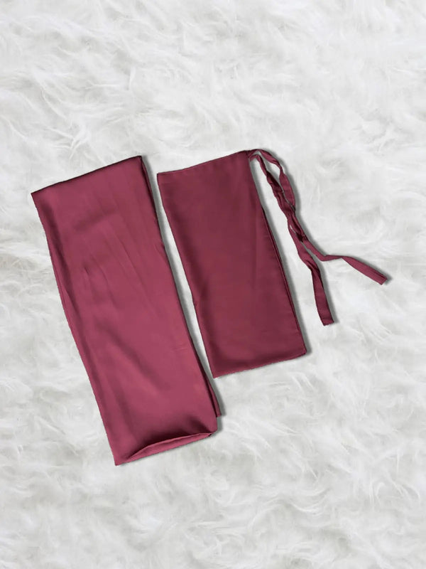Crimson - Collar Style Zipper Abaya HJ0780