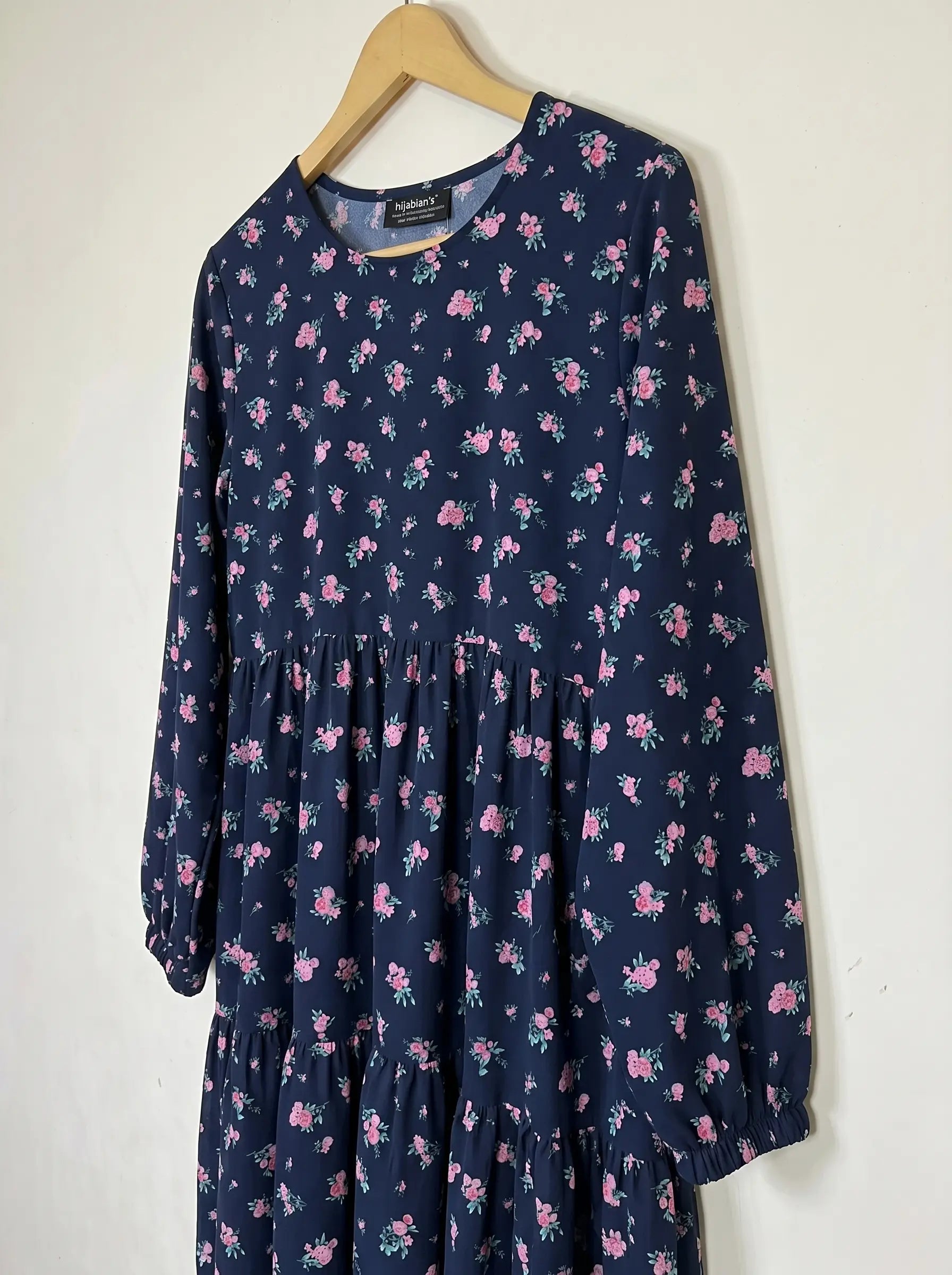 Blue Floral Frill Maxi -  Rosé Garden HJ1648 Secondary image