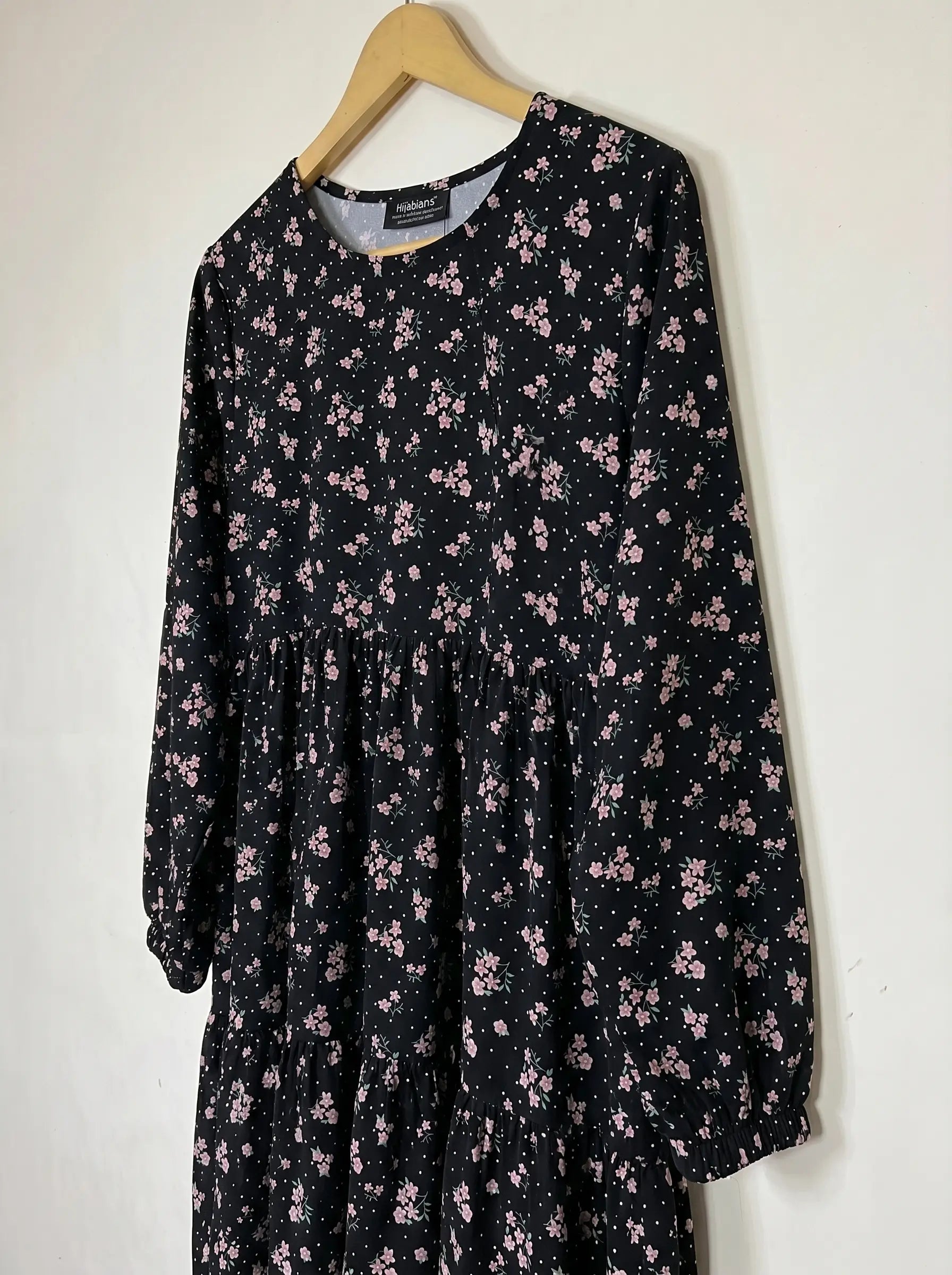 Black Floral Frill Maxi -  Blush Bloom HJ1645 Secondary image
