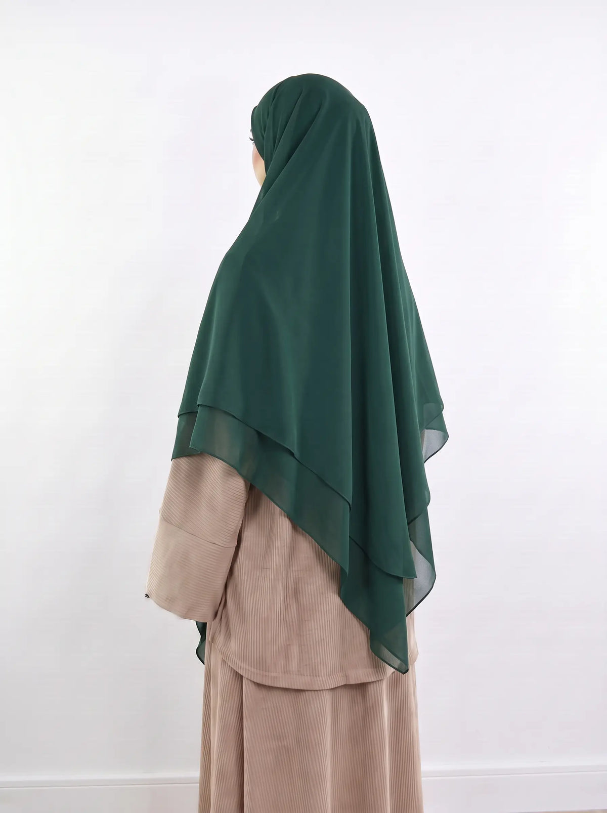 Square Chiffon Hijab - Castleton Green Main image