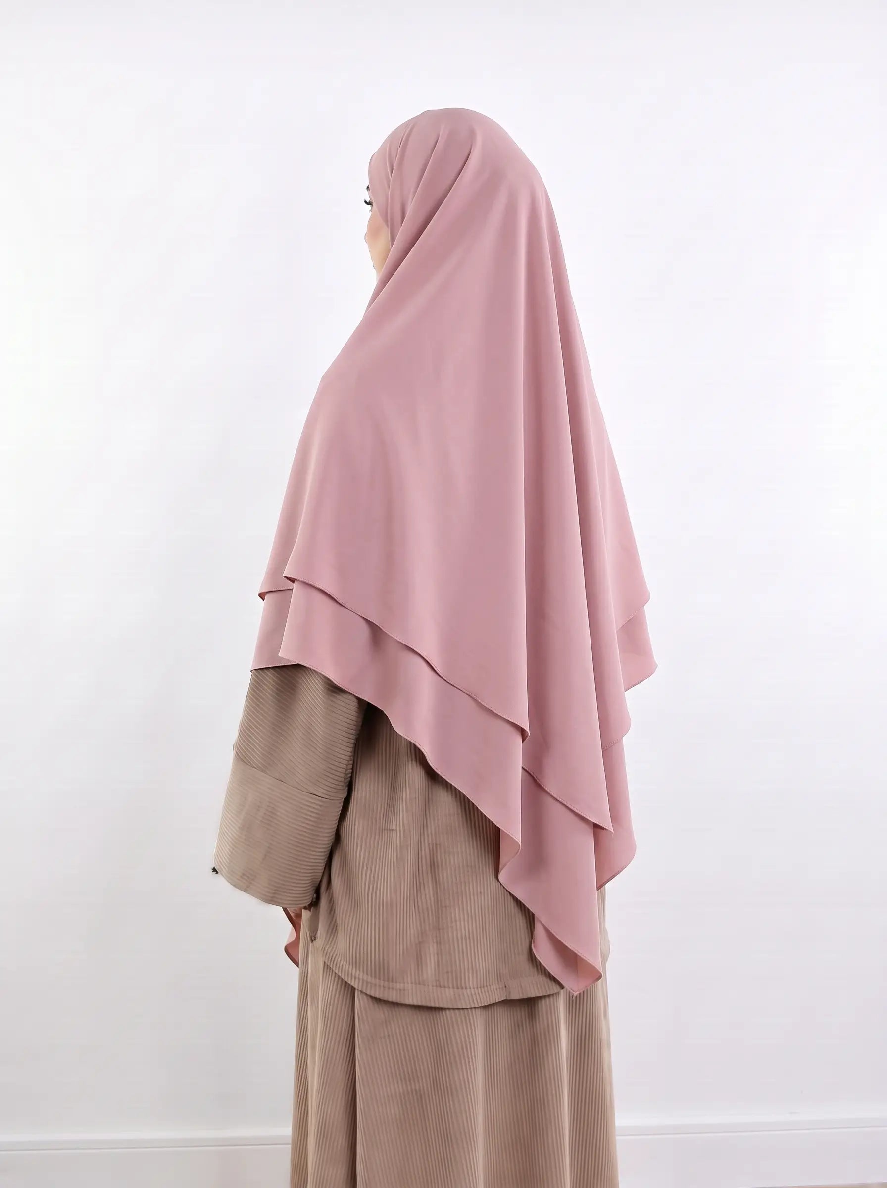 Square Chiffon Hijab - Flamingo