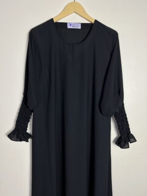 Black - Elegant Maxi Abaya HJ0278 - Image 2