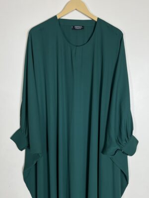 Bottle Green - Butterfly Style Abaya HJ0846 - Image 2