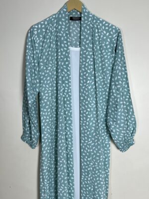 Mint - Attached Inner Chic Abaya HJ0894 - Image 2