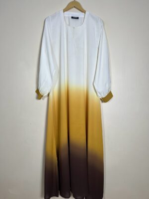 Mustard - Dual Tone Abaya HJ0899 - Image 1