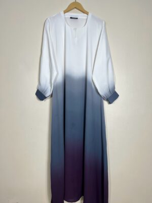 Slate - Dual Tone Abaya HJ0900 - Image 1