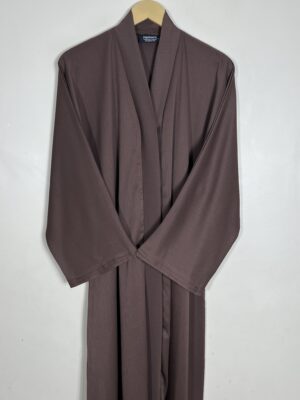 Brunette - Serenity Pleat Abaya HJ975 - Image 2